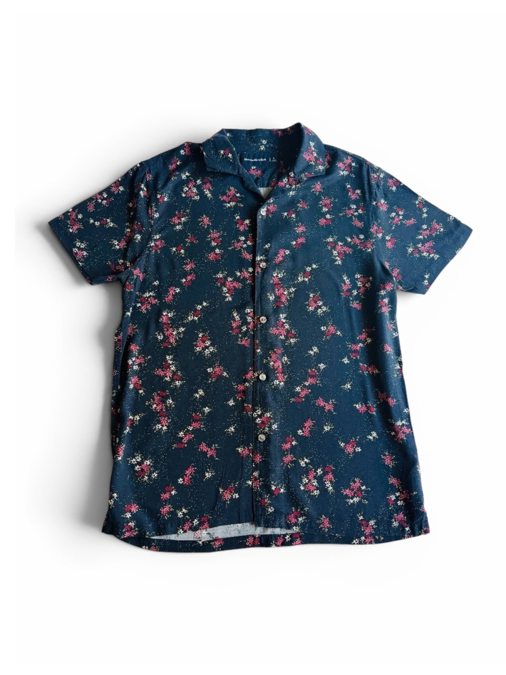 ★ Abercrombie & Fitch Casual Floral Button Down - Blue ★